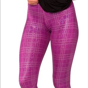 Blackmilk Pink Tartan Leggings